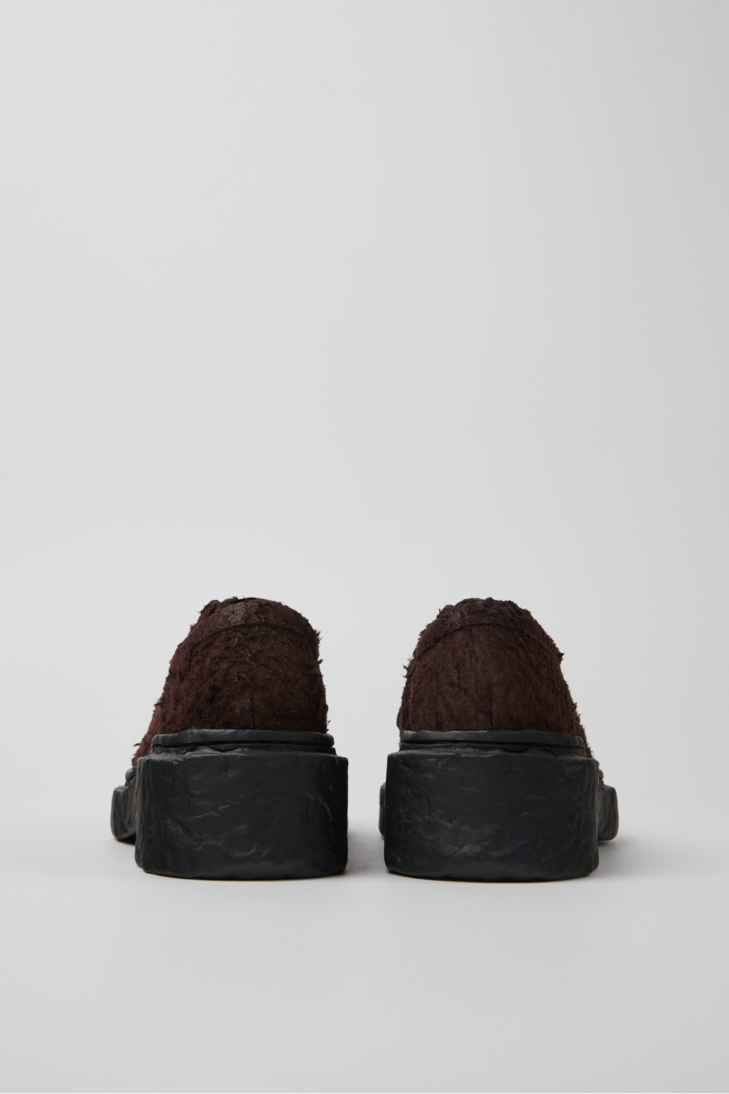 Gray Nubuck Lace-Up Shoes - 3