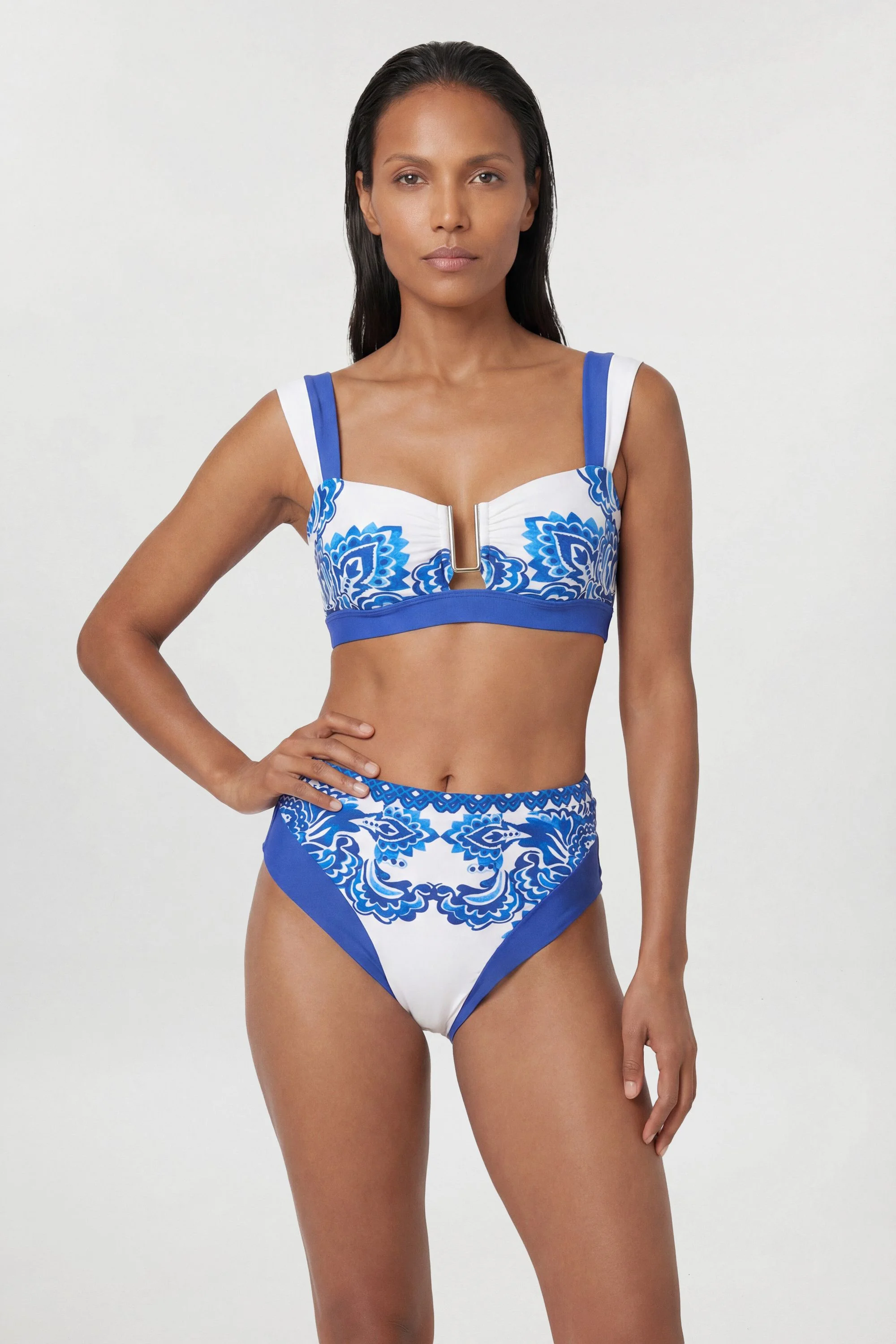 Paisley Print Bikini Bottom - 1