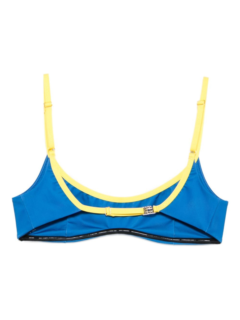 contrast-band bikini top - 2