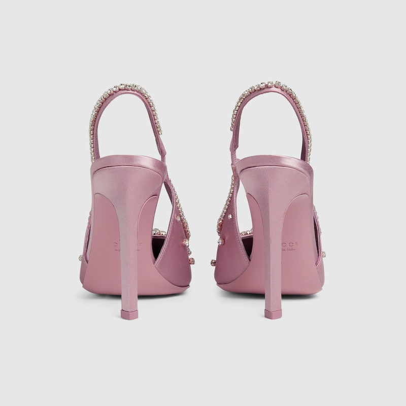 Women's pump with crystals 4