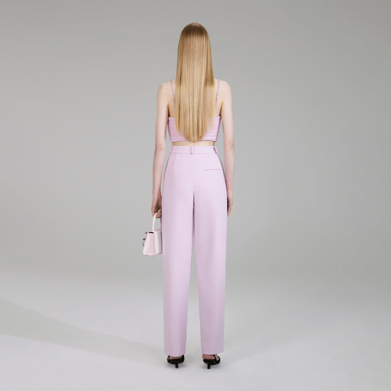 self-portrait Pink Chiffon Top outlook