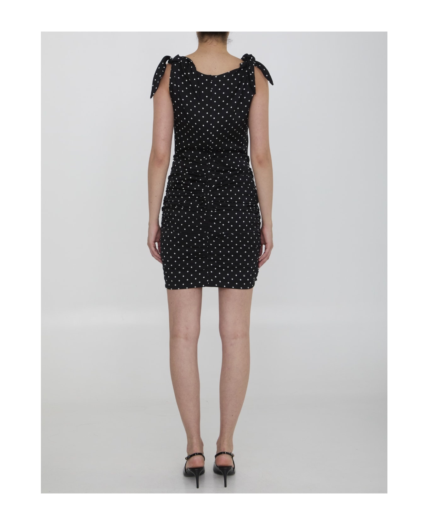 Midi Dress With Polka-dot Print - 4