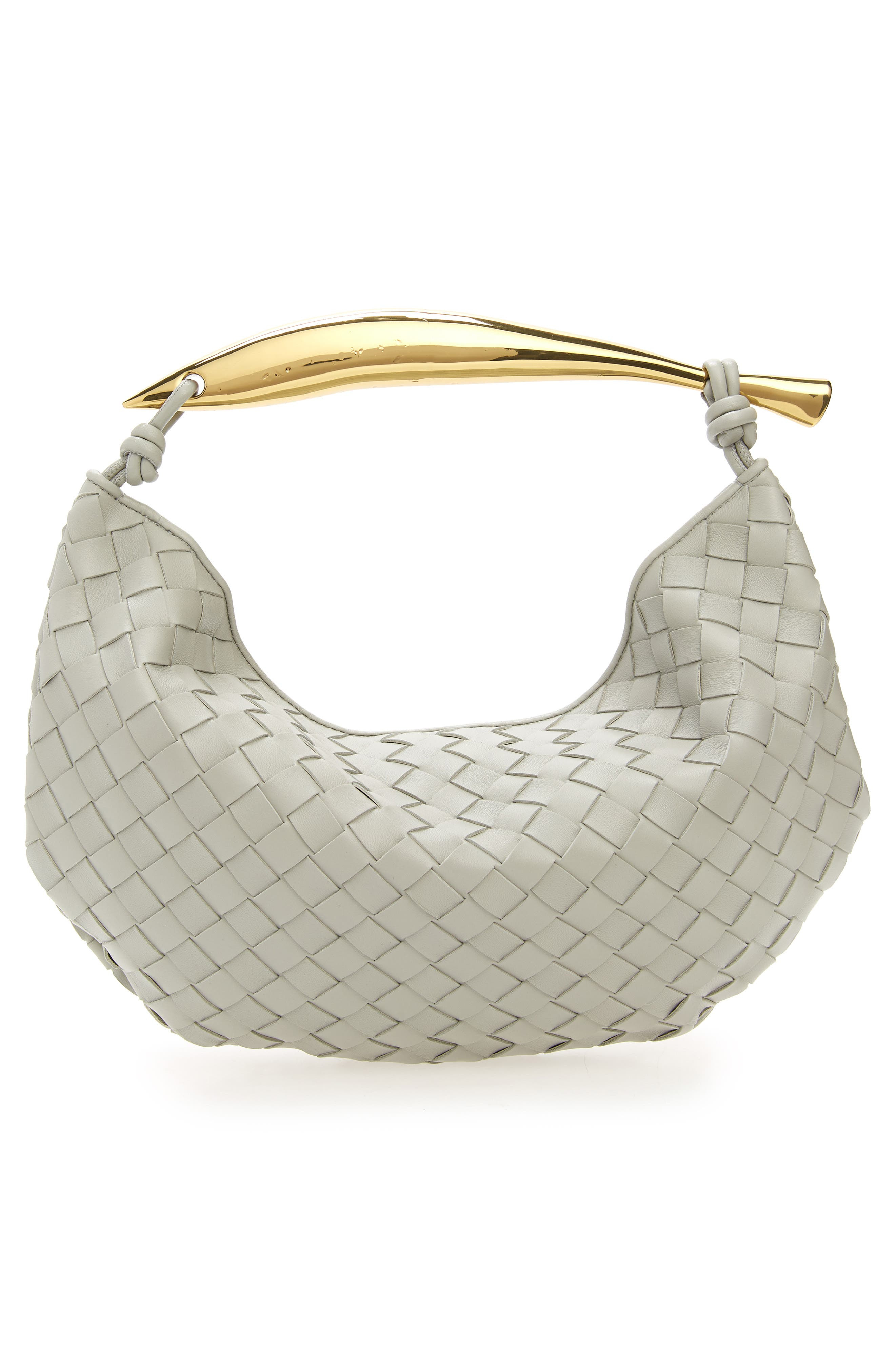 Sardine Intrecciato Leather Top Handle Bag - 3