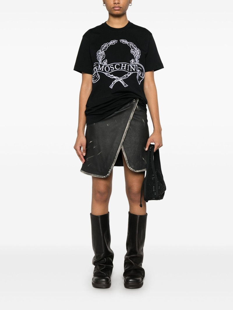 Moschino embroidered-logo T-shirt outlook