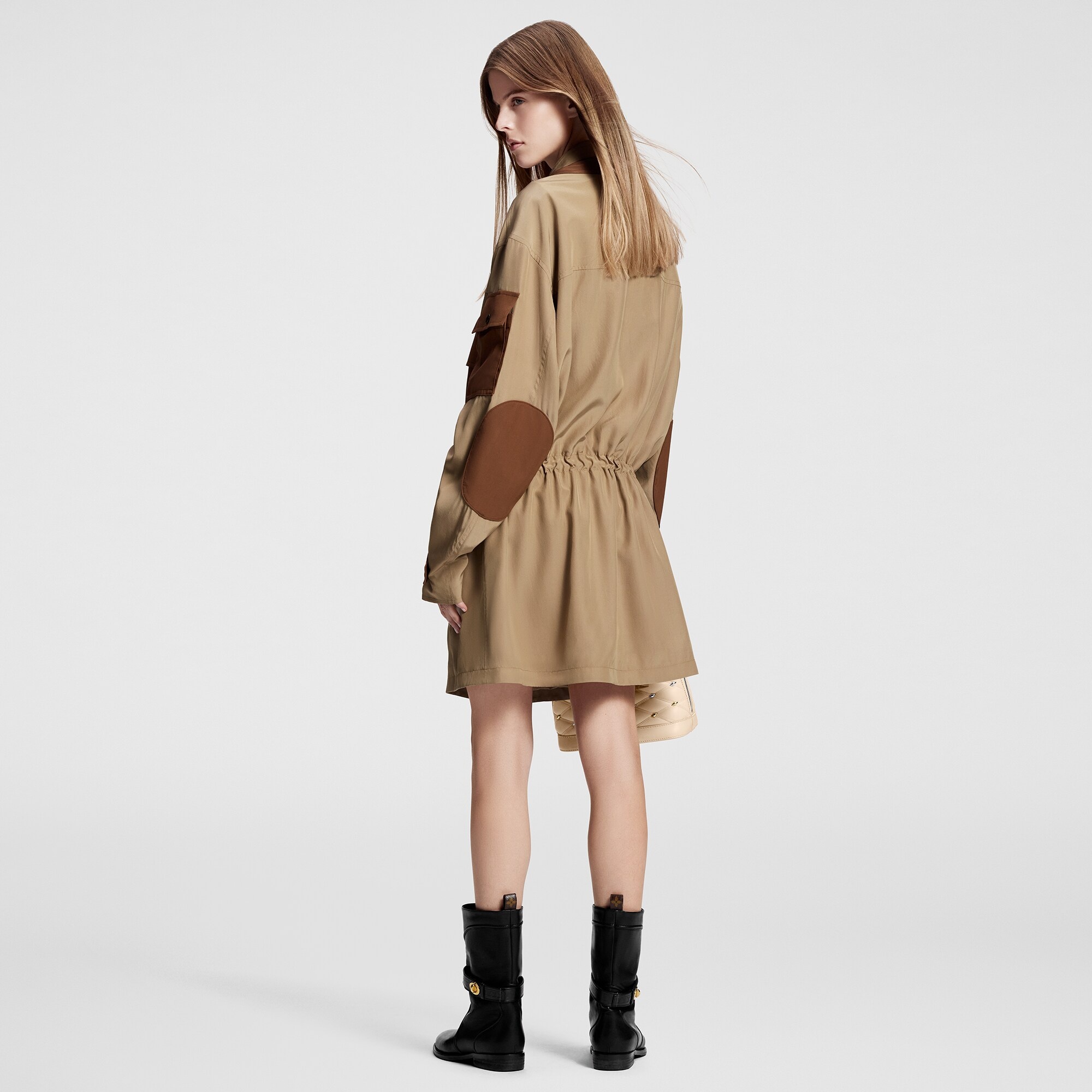 Color-Blocked Cargo Coat - 3