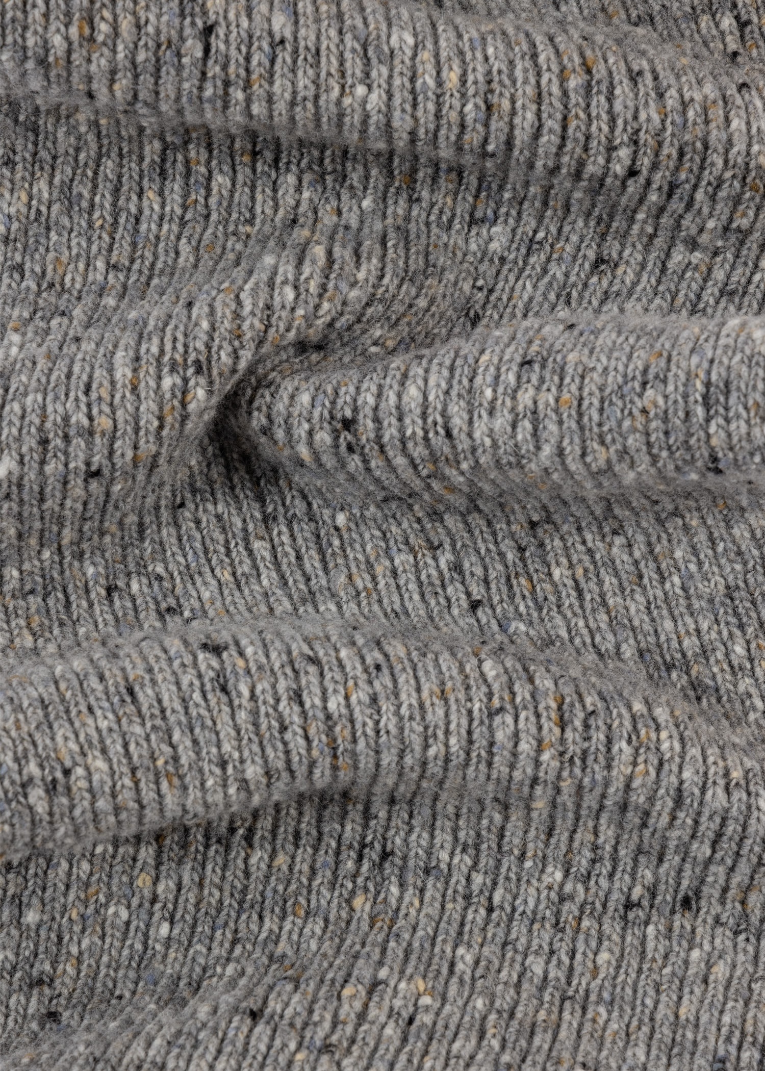 Flecked Wool Pom Pom Scarf - 3