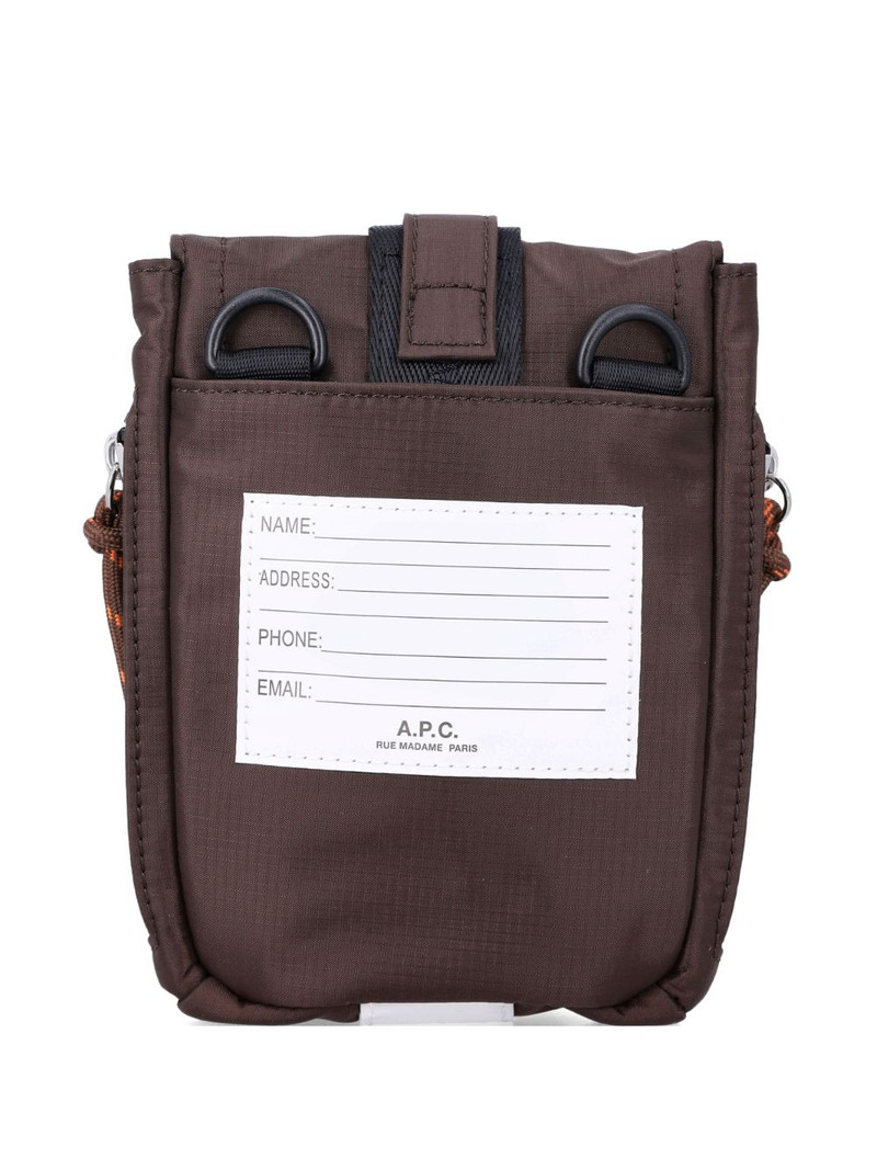 A.P.C. carabiner detail shoulder bag outlook