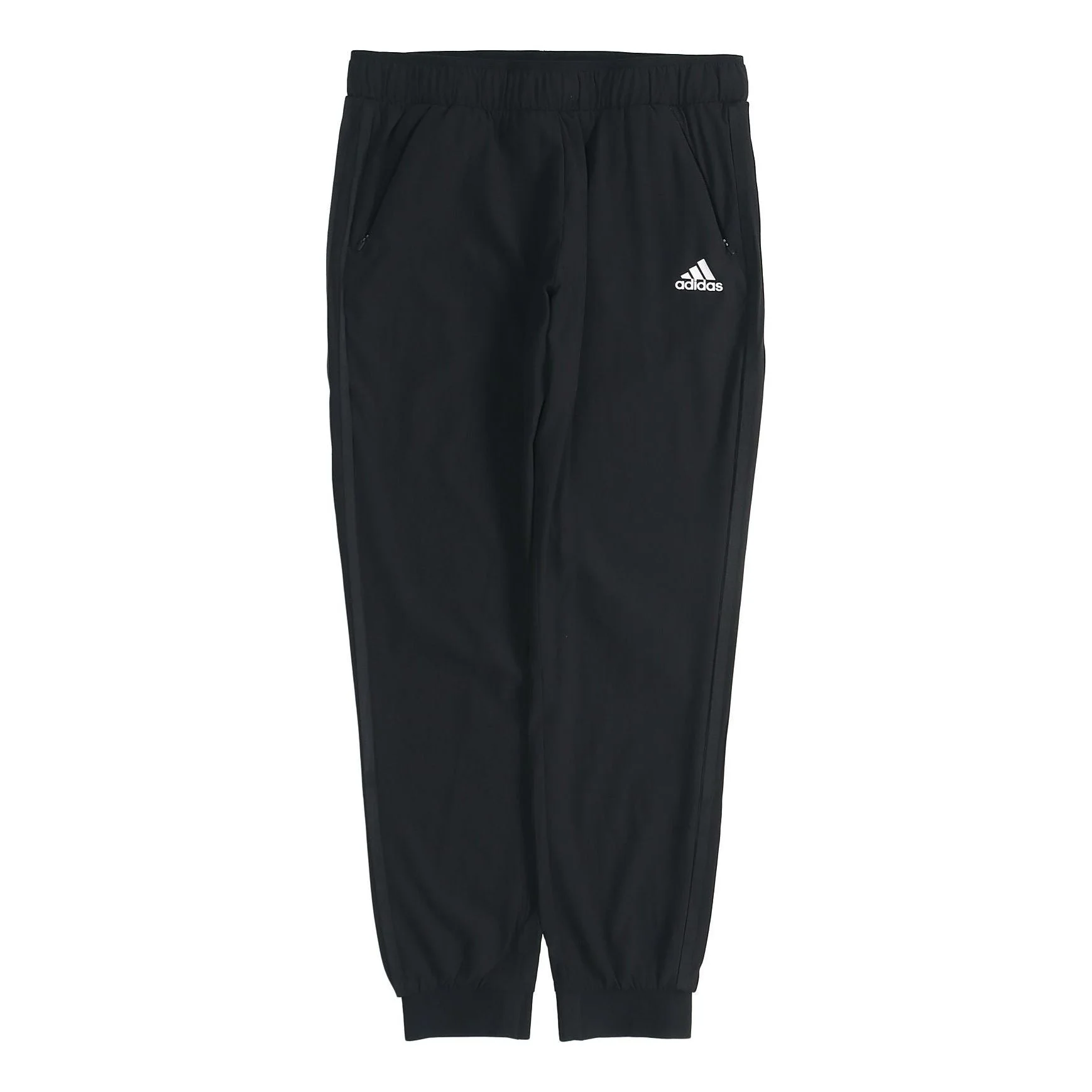 (WMNS) adidas 3-Stripe Ankle Tapered Knit Track Pants 'Black' H50993 - 1