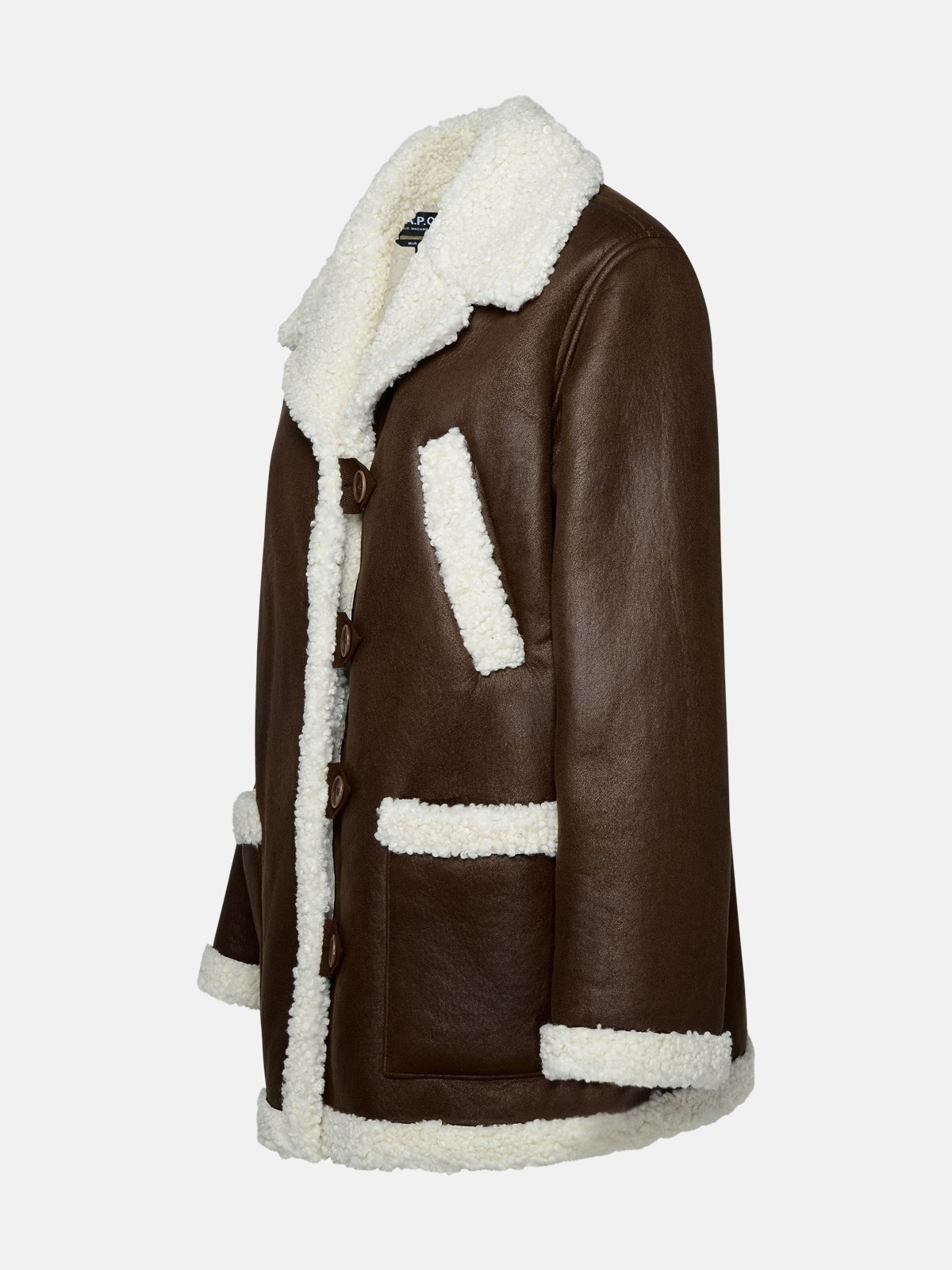 Brown suede clara sheepskin jacket - 2