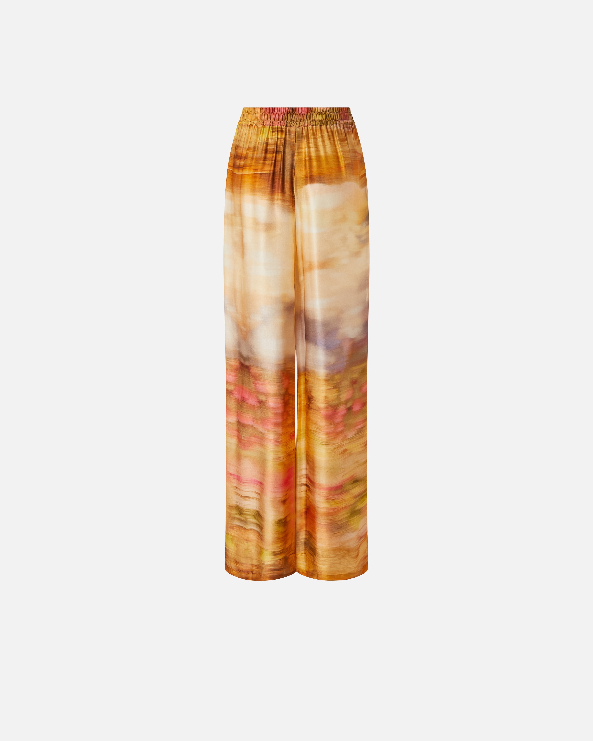 LIGHTWEIGHT WIDE-LEG PRINTED TROUSERS - 2