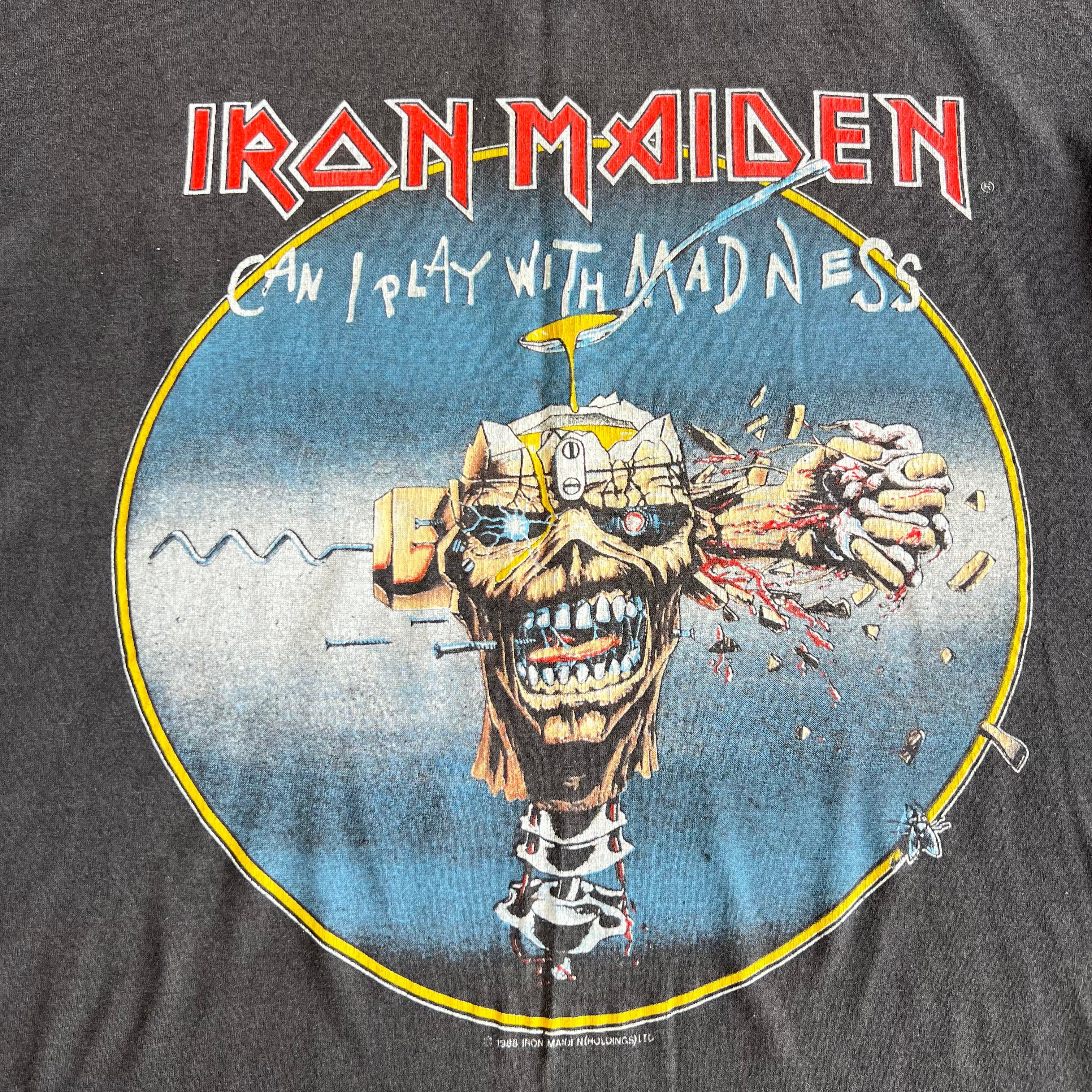 Final Blow - Vintage Iron Maiden Play With Madness 1988 T-Shirt SZ XL - 7
