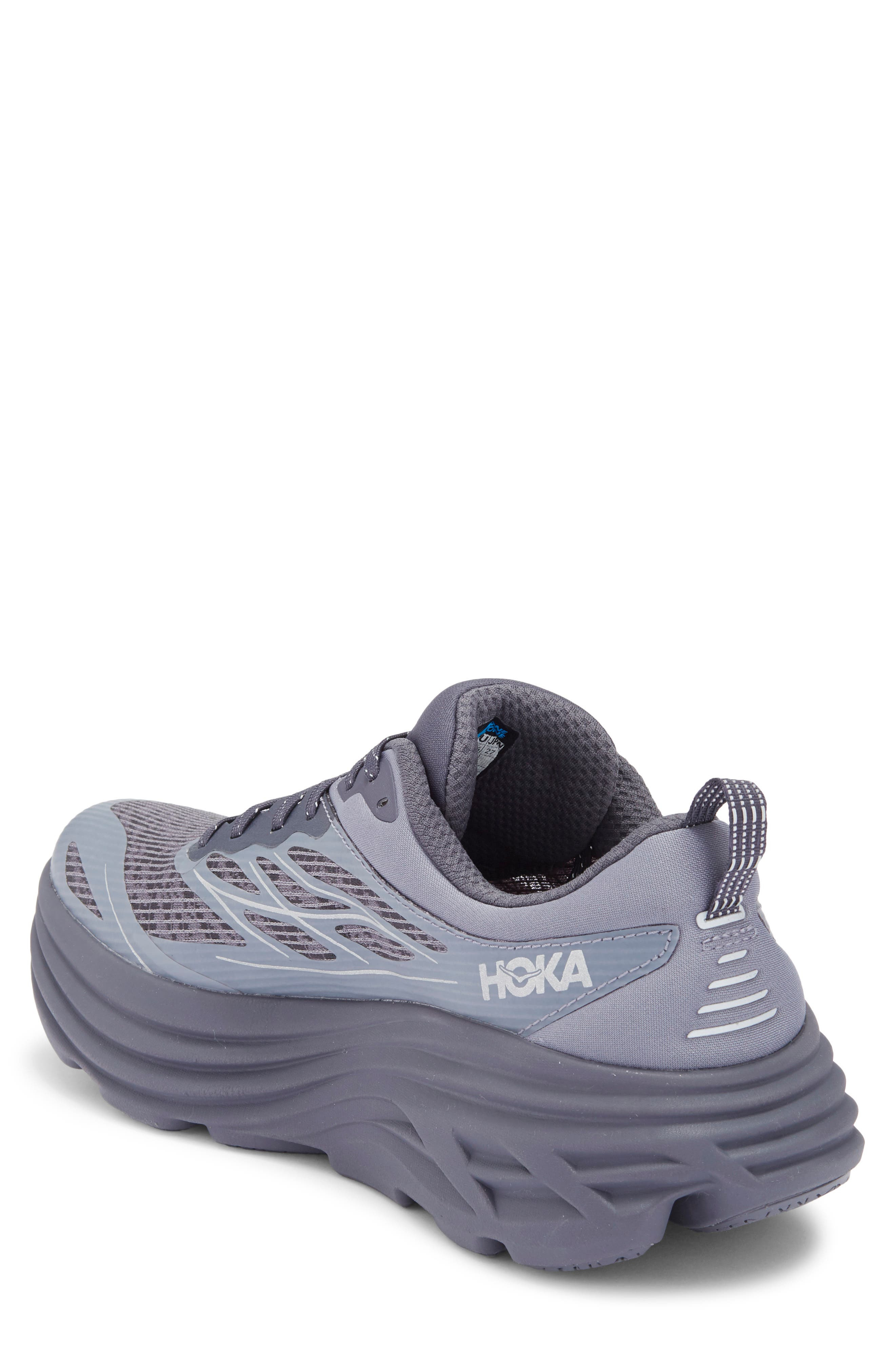 HOKA Bondi 8 Caged Sneaker in Charcoal Grey /Grey Skies at Nordstrom - 2