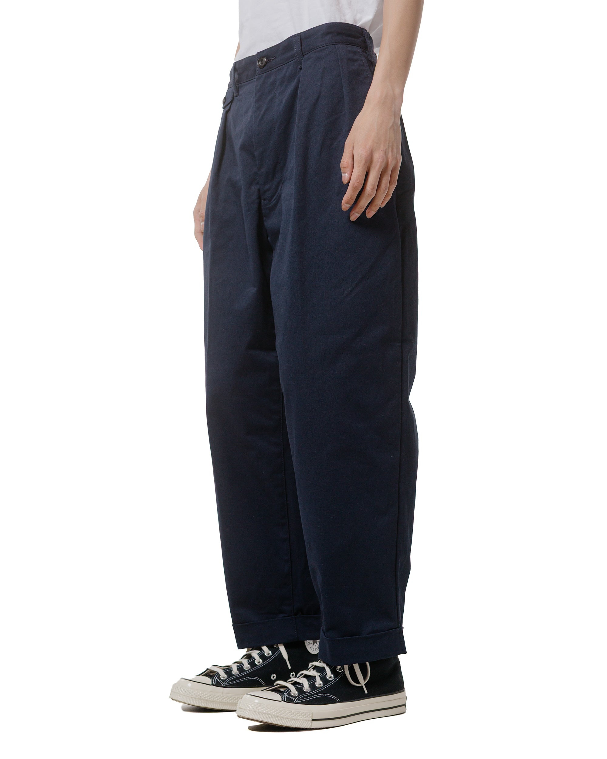 2Pleats Twill Dark Navy - 2