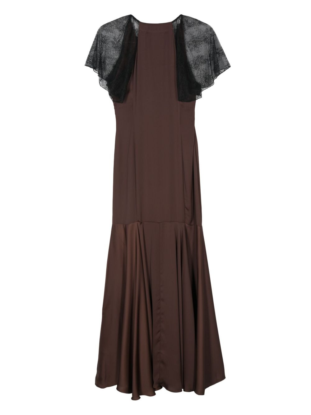 lace V-neck maxi dress - 2