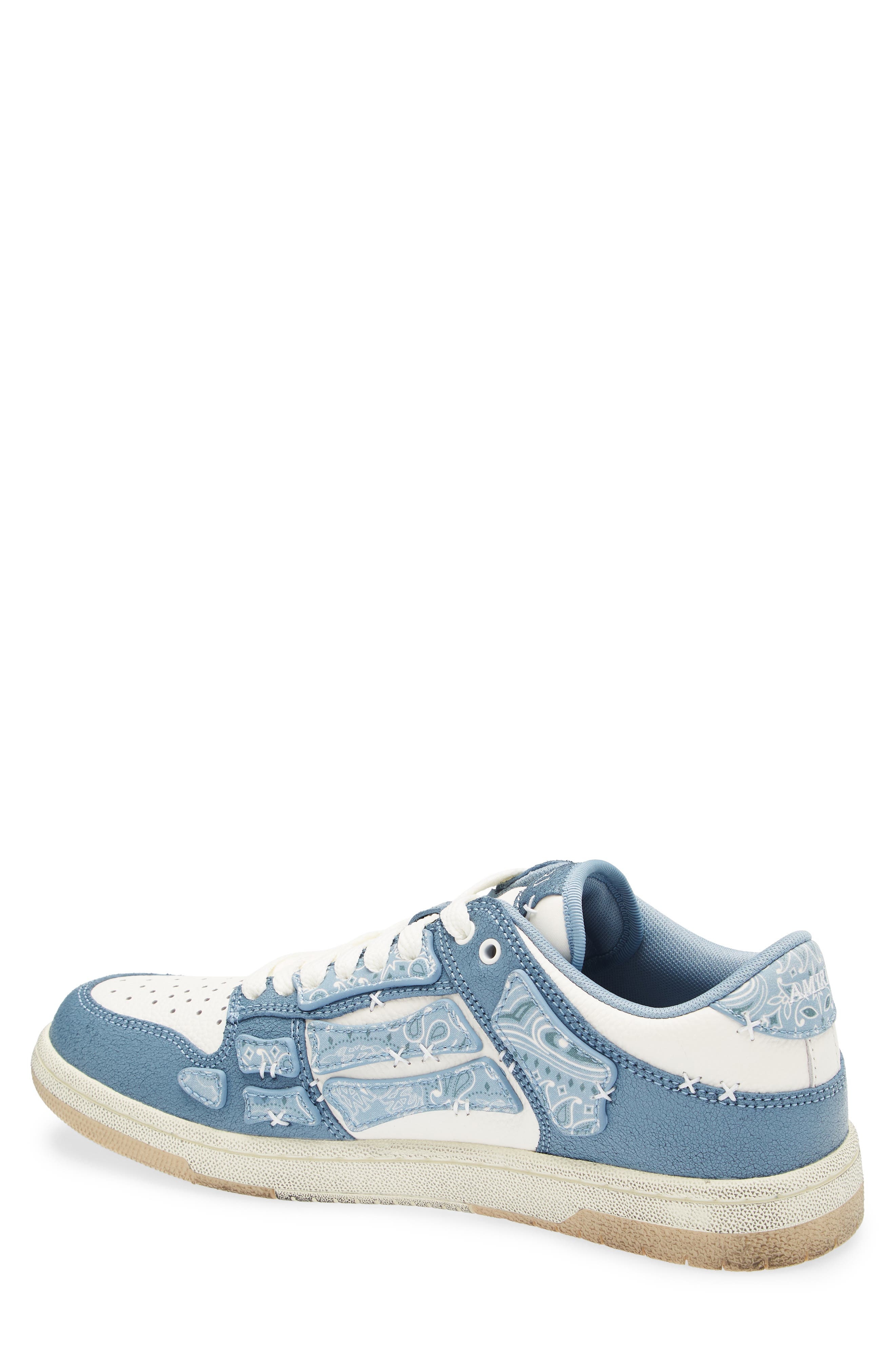 AMIRI Bandana Skeleton Low Top Sneaker in Ashley Blue at Nordstrom - 2