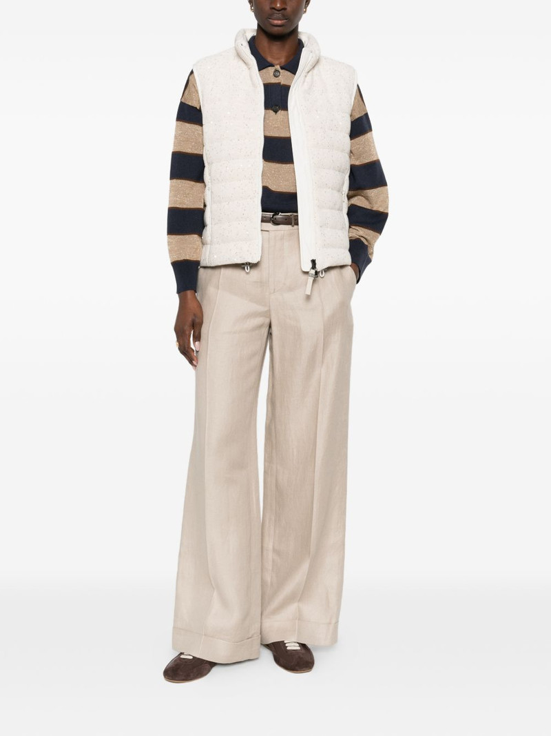 Brunello Cucinelli sequin-embellishment gilet outlook