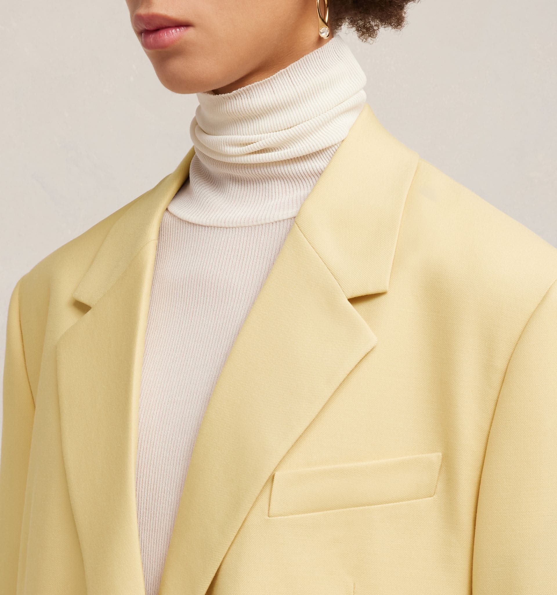 Two Buttons Oversized Jacket - 7