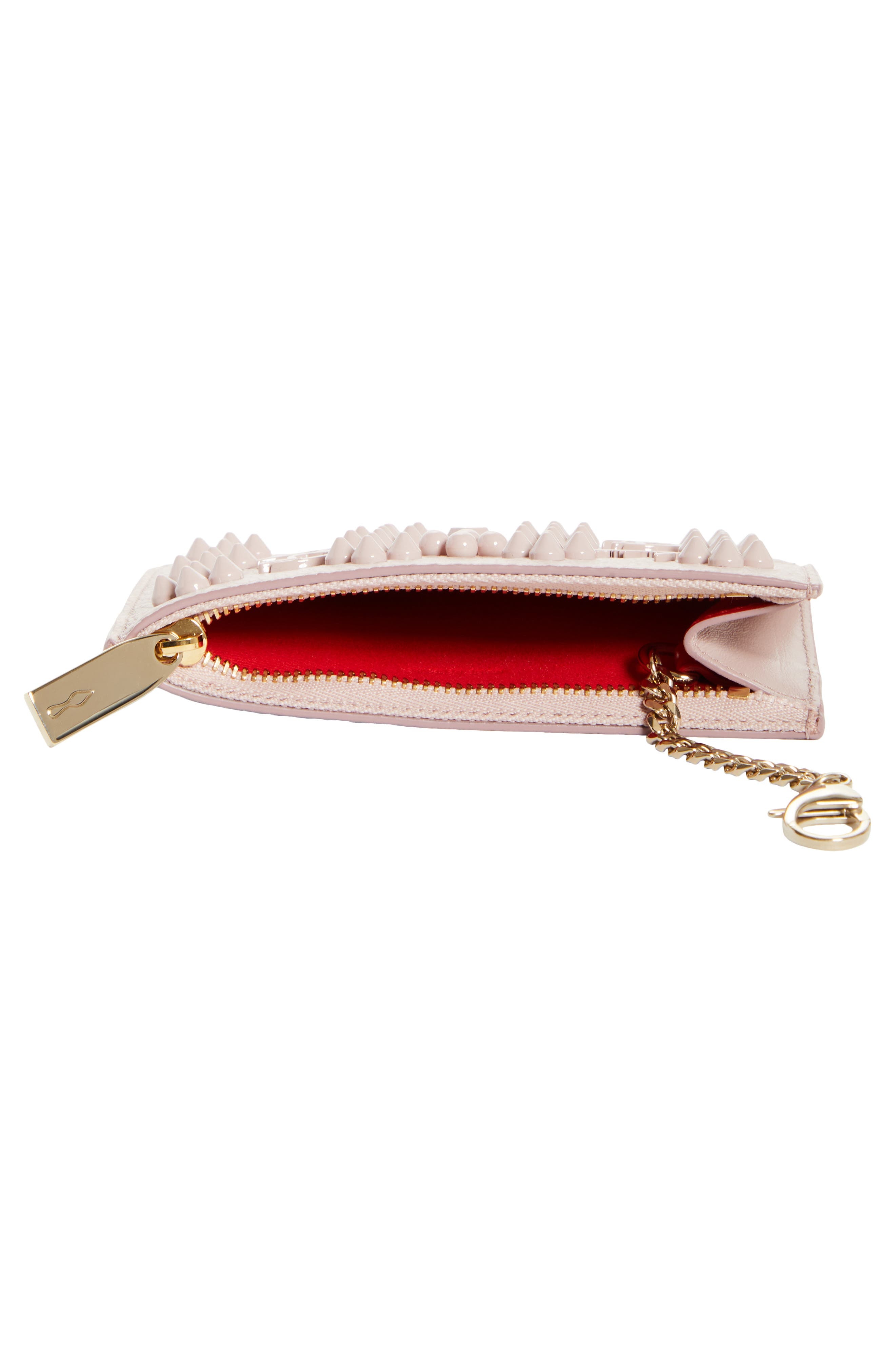 Christian Louboutin Paloma Loubinthesky Calfskin Coin Purse in Vintage Rose at Nordstrom - 4