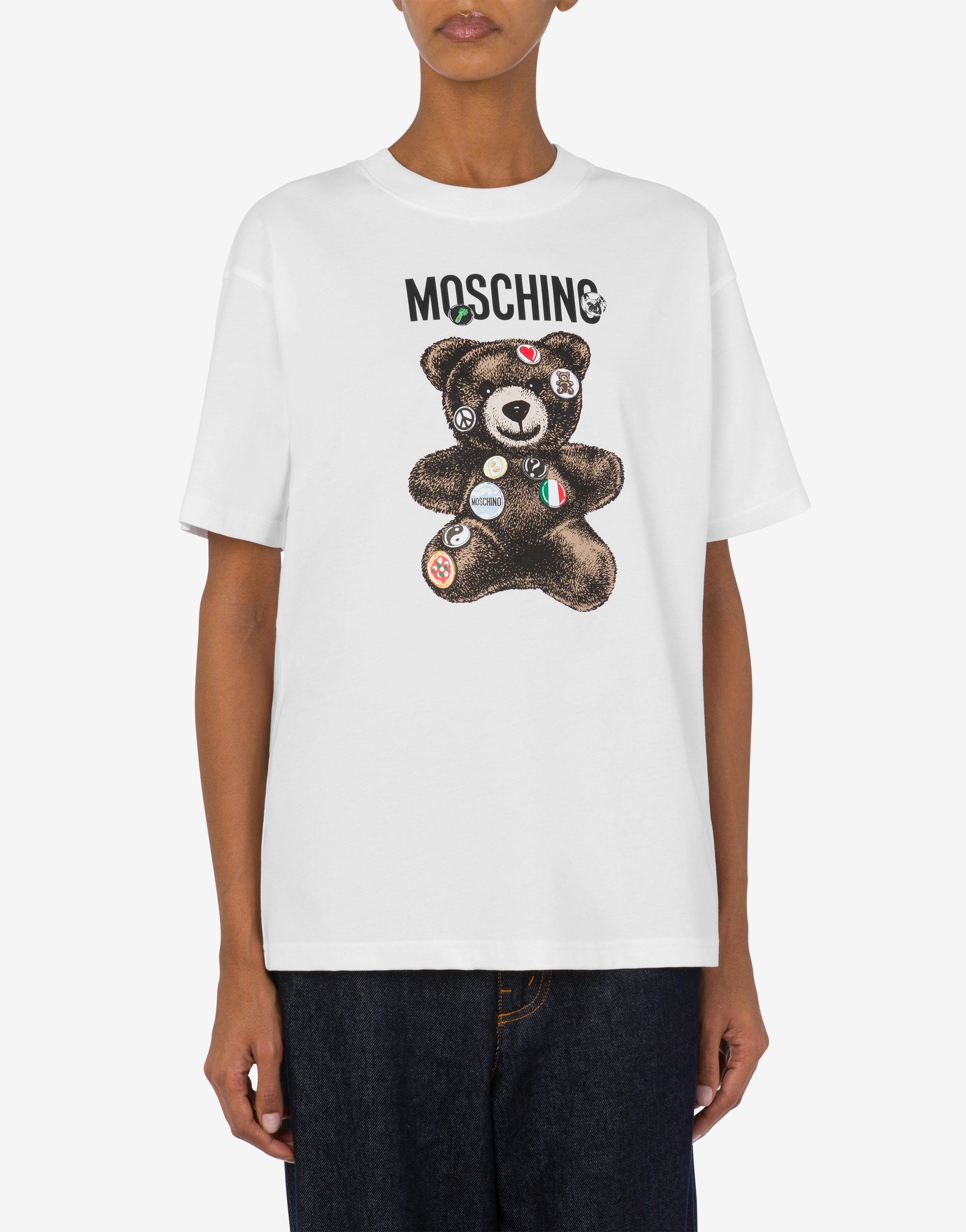 ORGANIC JERSEY T-SHIRT MOSCHINO TEDDY BEAR - 2