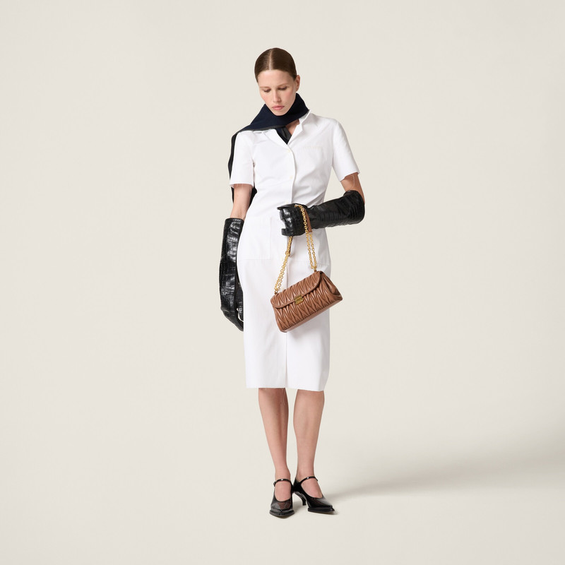 Miu Miu Matelassé nappa leather shoulder bag outlook