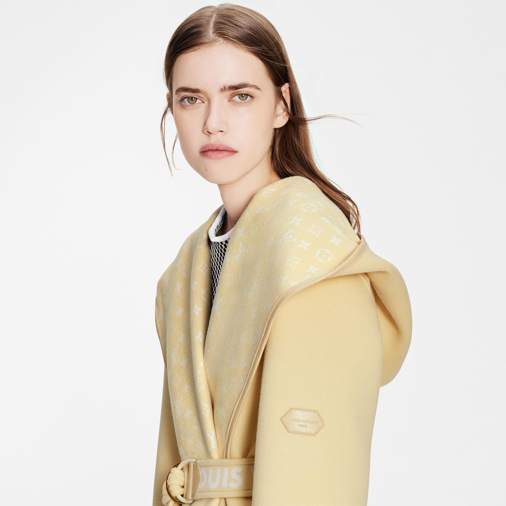 Signature Double Face Hooded Wrap Coat - 5