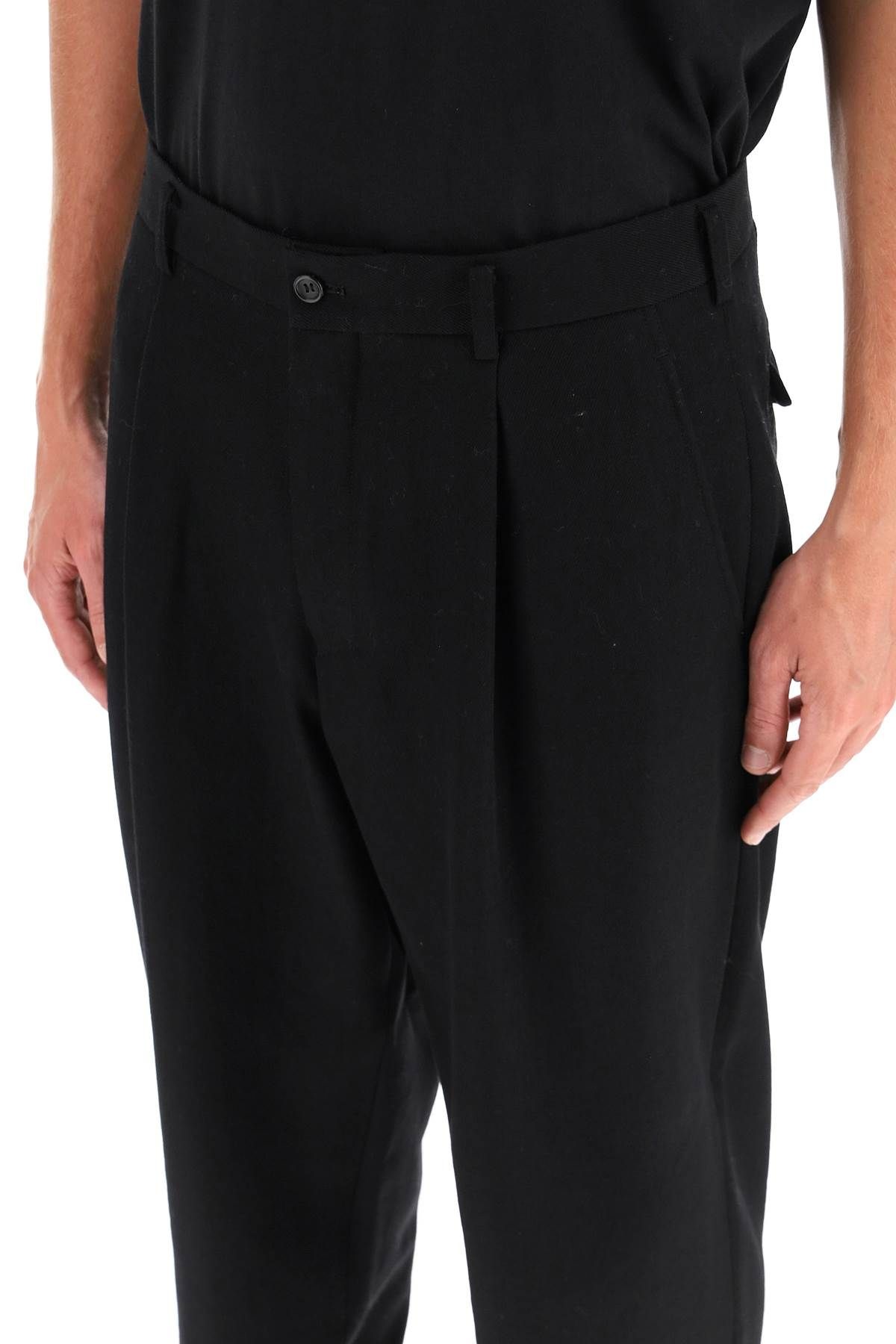 CARROT FIT WOOL TROUSERS - 5