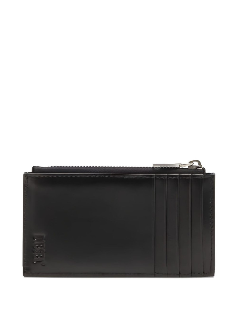 Diesel logo zip card holder outlook