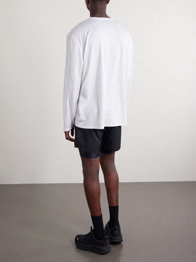 Logo-Printed Mesh T-Shirt 4