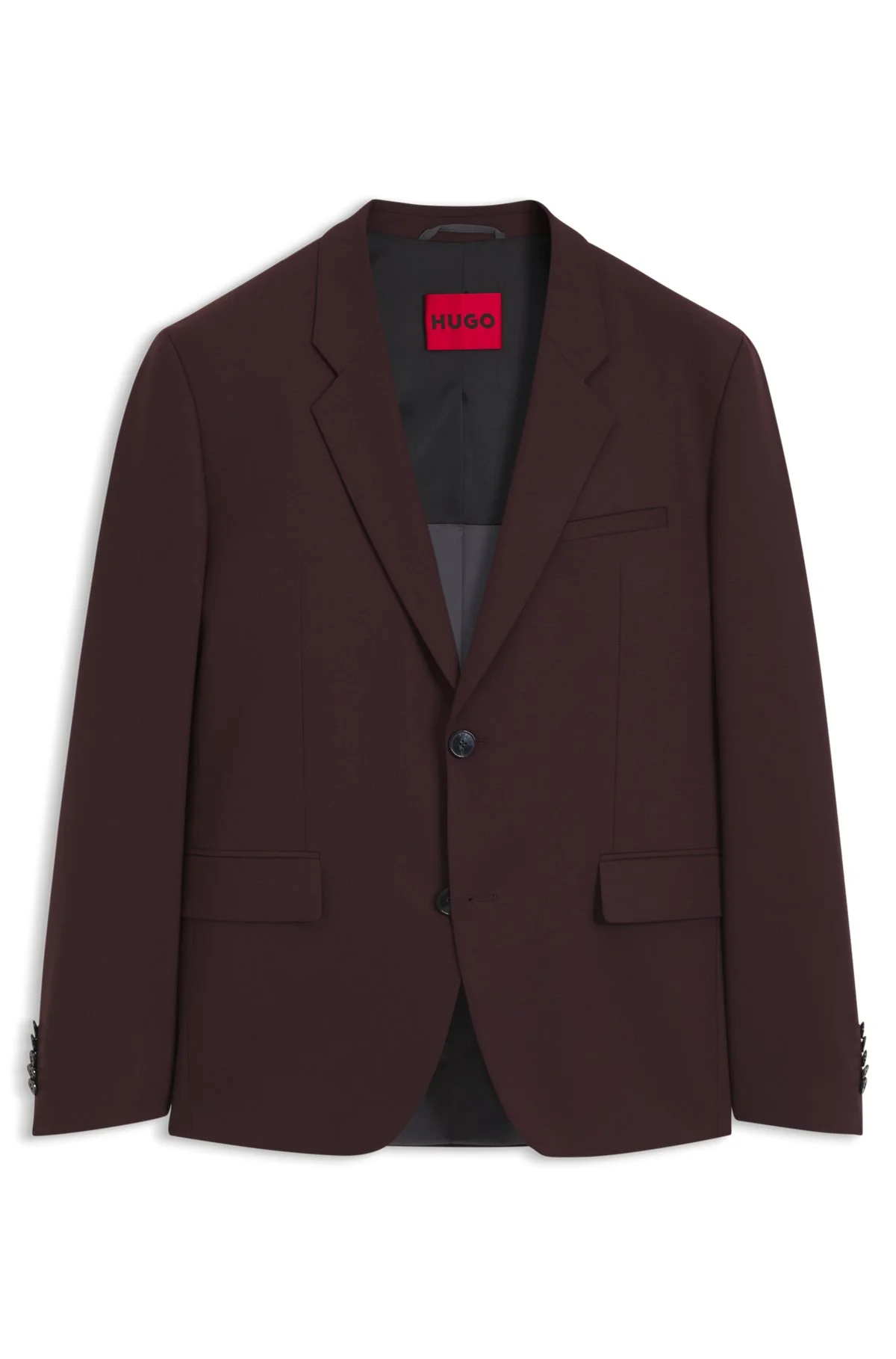 MODERN-FIT JACKET IN WOOL-BLEND POPLIN - 1
