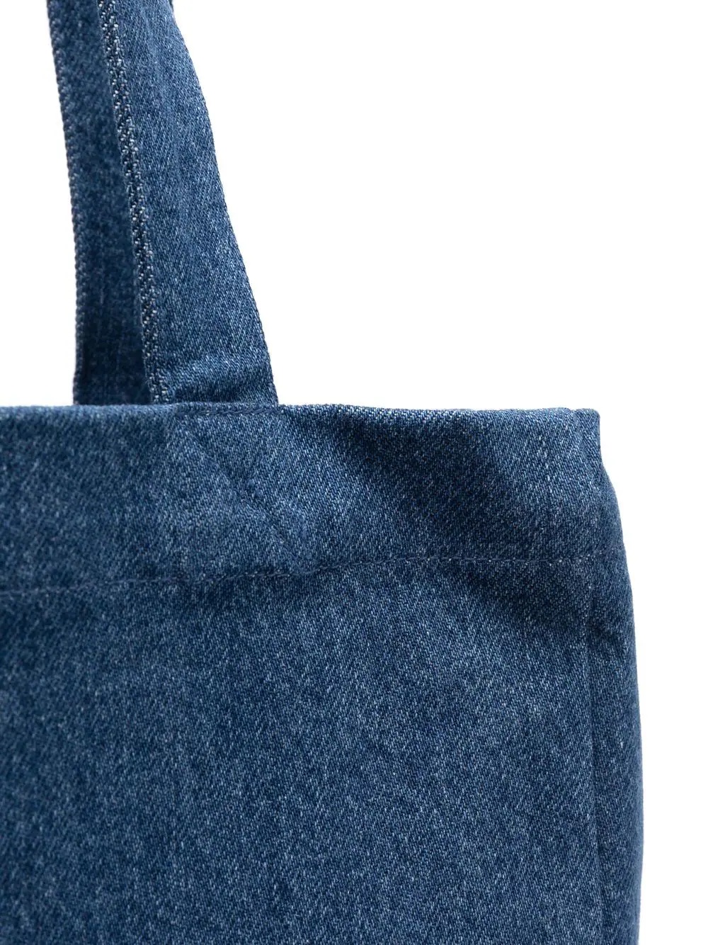 logo-print denim tote bag - 4