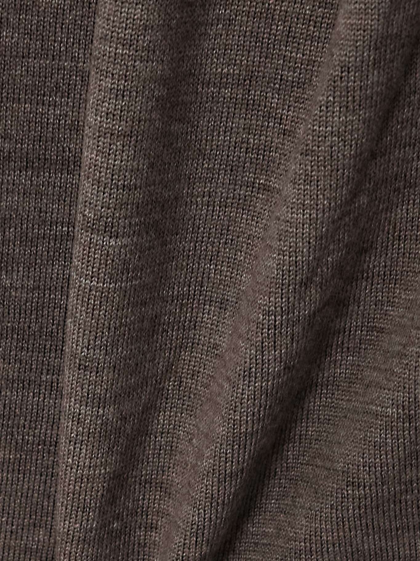Xion gathered merino wool midi dress Taupe - 4