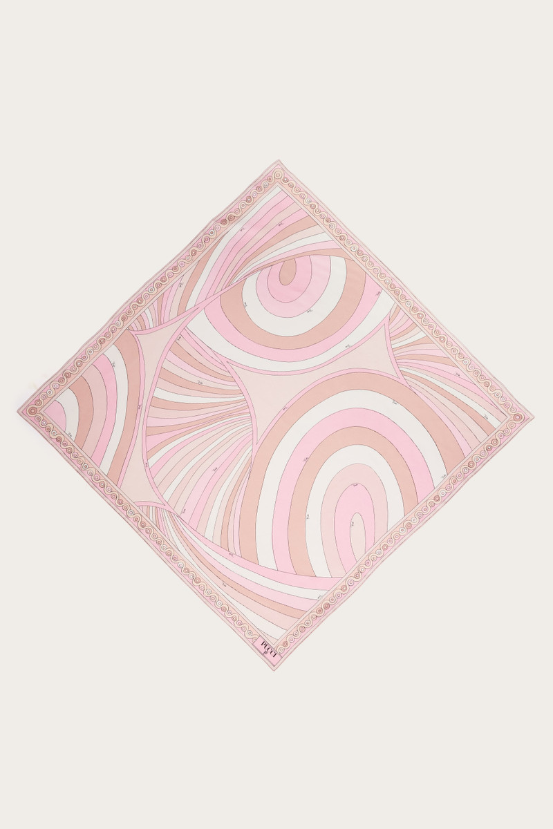 IRIDE PRINT SILK SCARF 1