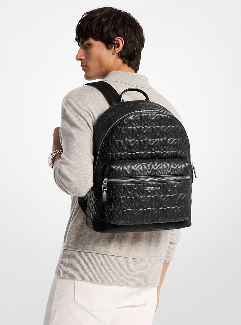 Hudson Medium Logo Embossed Dome Backpack 3