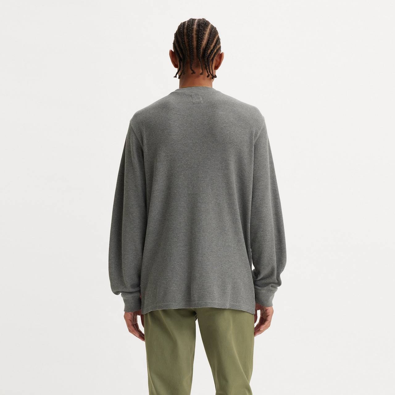 LONG SLEEVE STANDARD FIT THERMAL SHIRT - 4