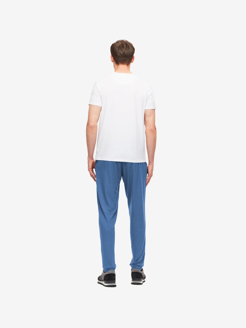 Men's Track Pants Basel Micro Modal Stretch Storm Blue - 4