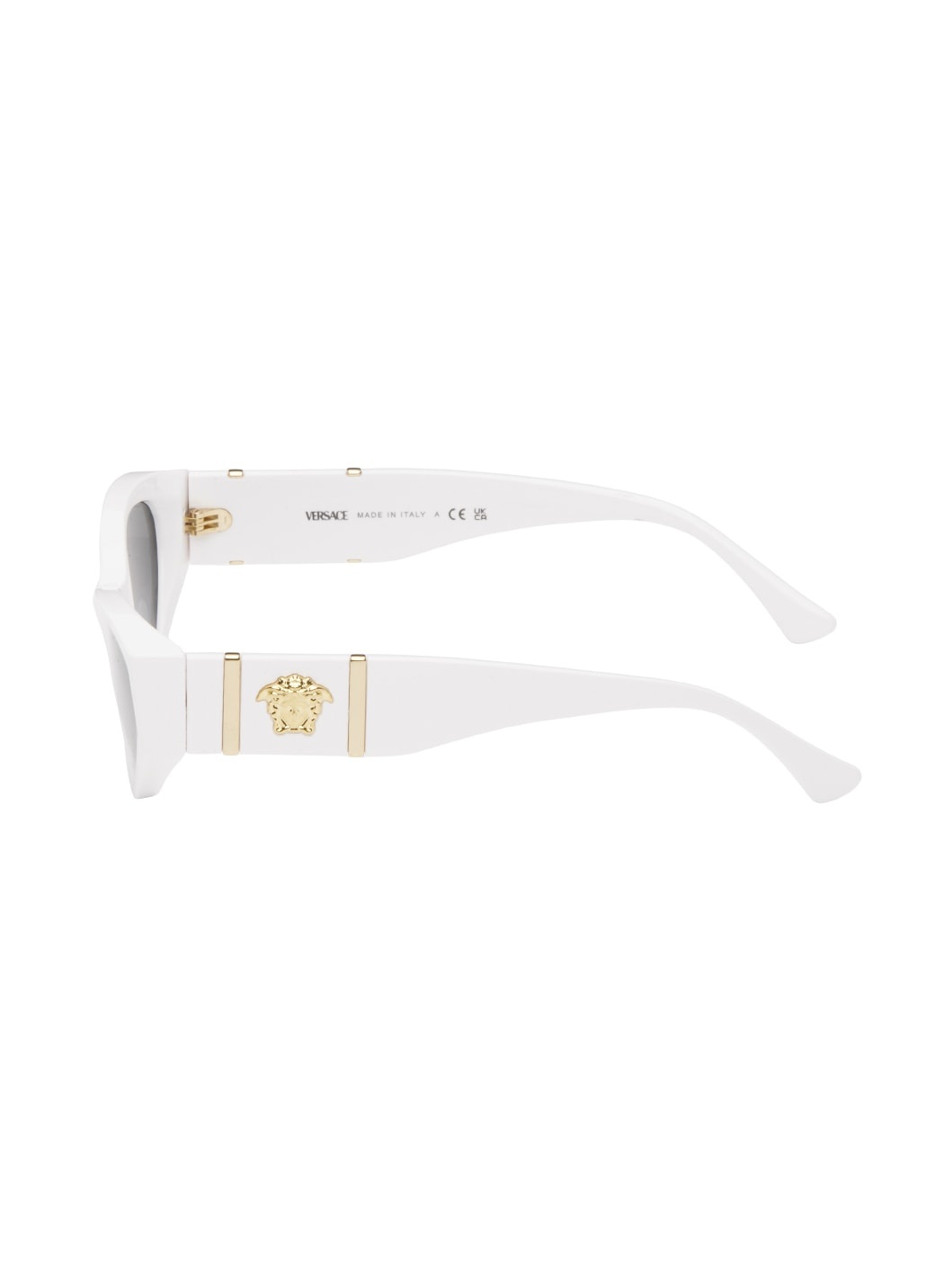 White Medusa Legend Cat-Eye Sunglasses - 3