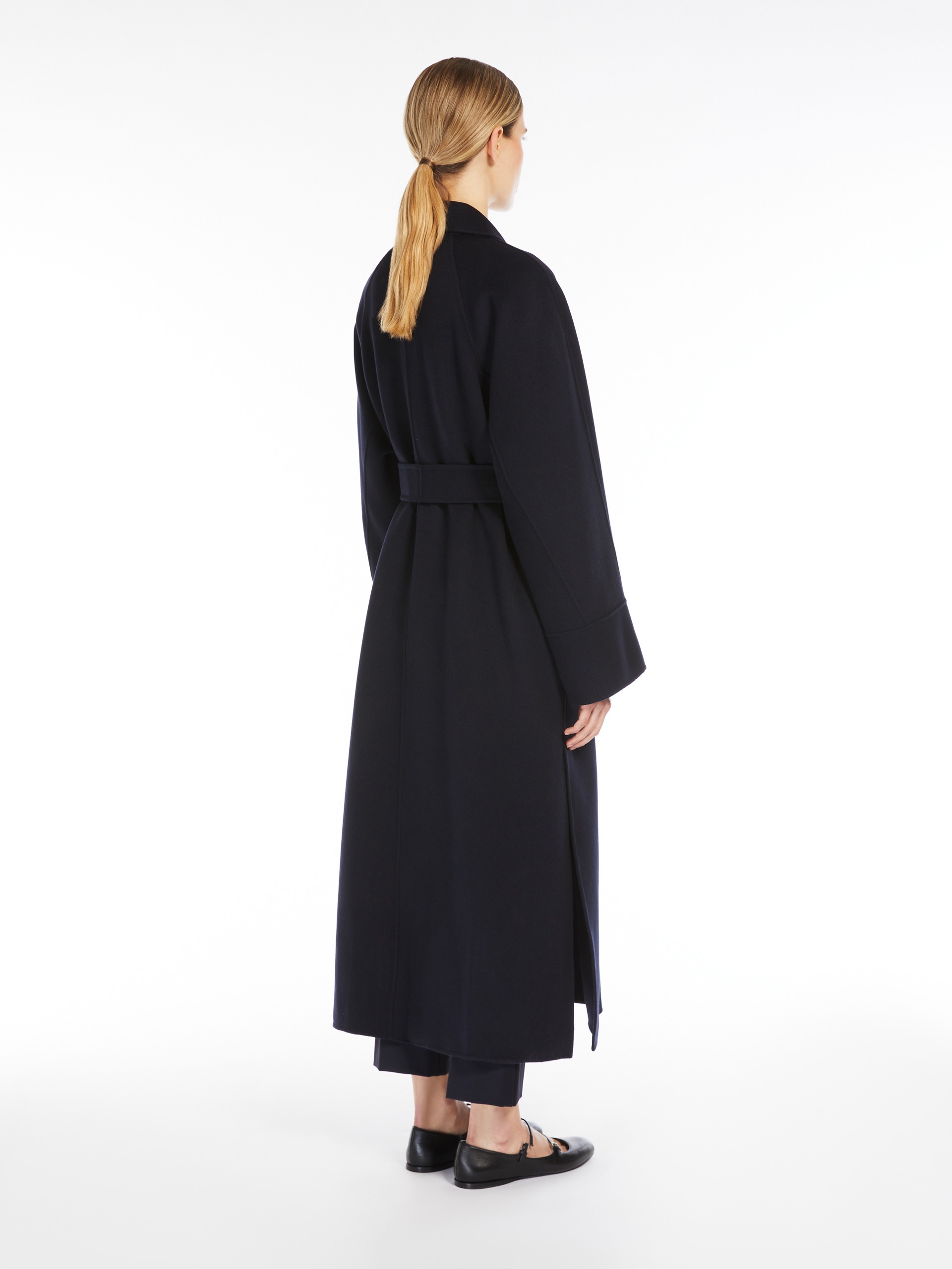 AGATA Double-faced wool coat with belt - 4