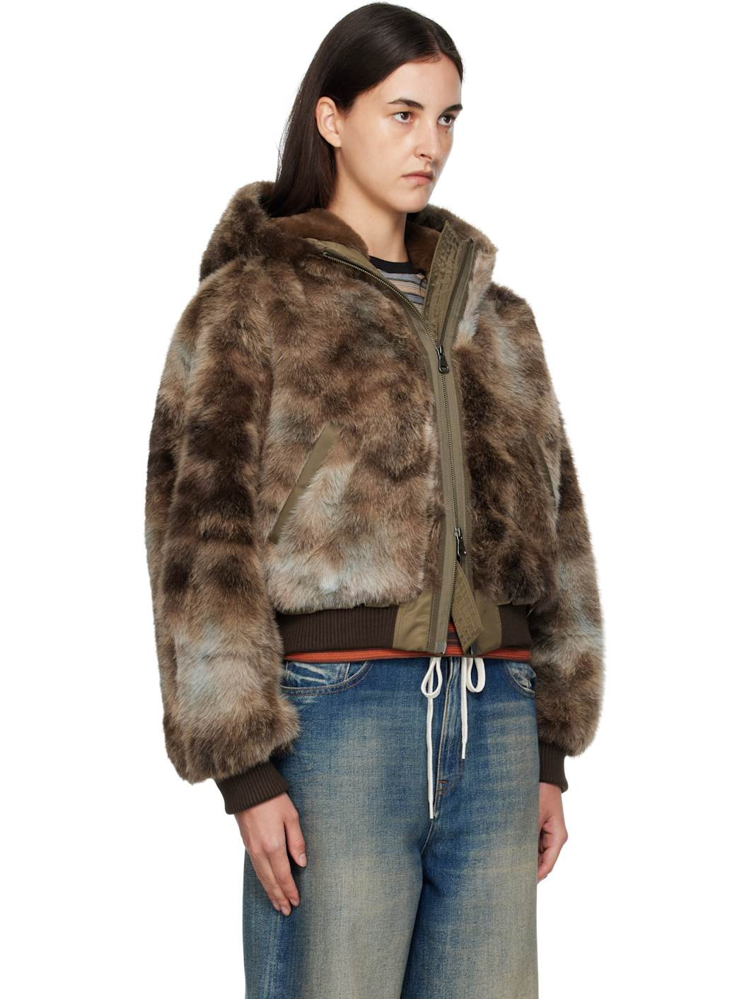 Brown Vanessa Faux-Fur Jacket - 2