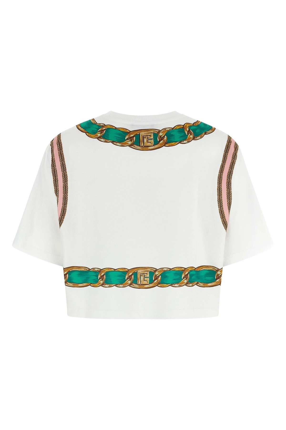 'Balmain Foulard' print T-shirt - 3