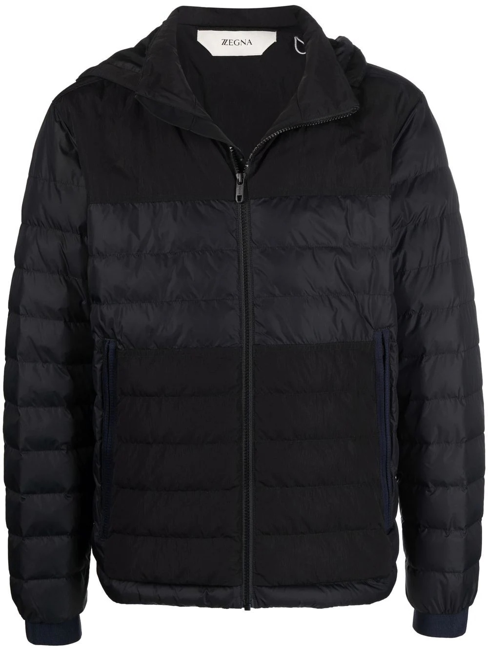 zip-up padded jacket - 1