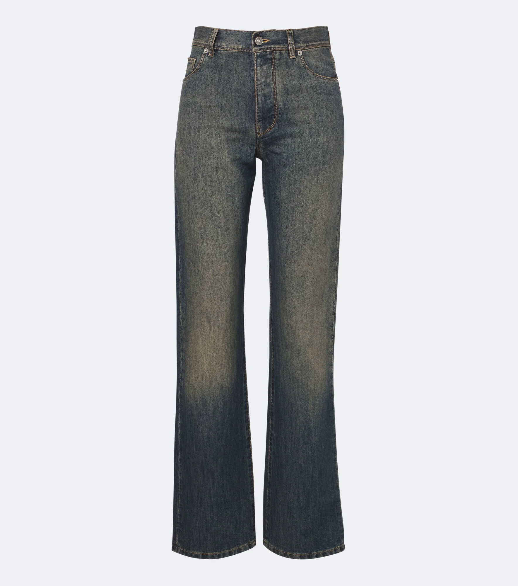 Faded wide-leg jeans - 1