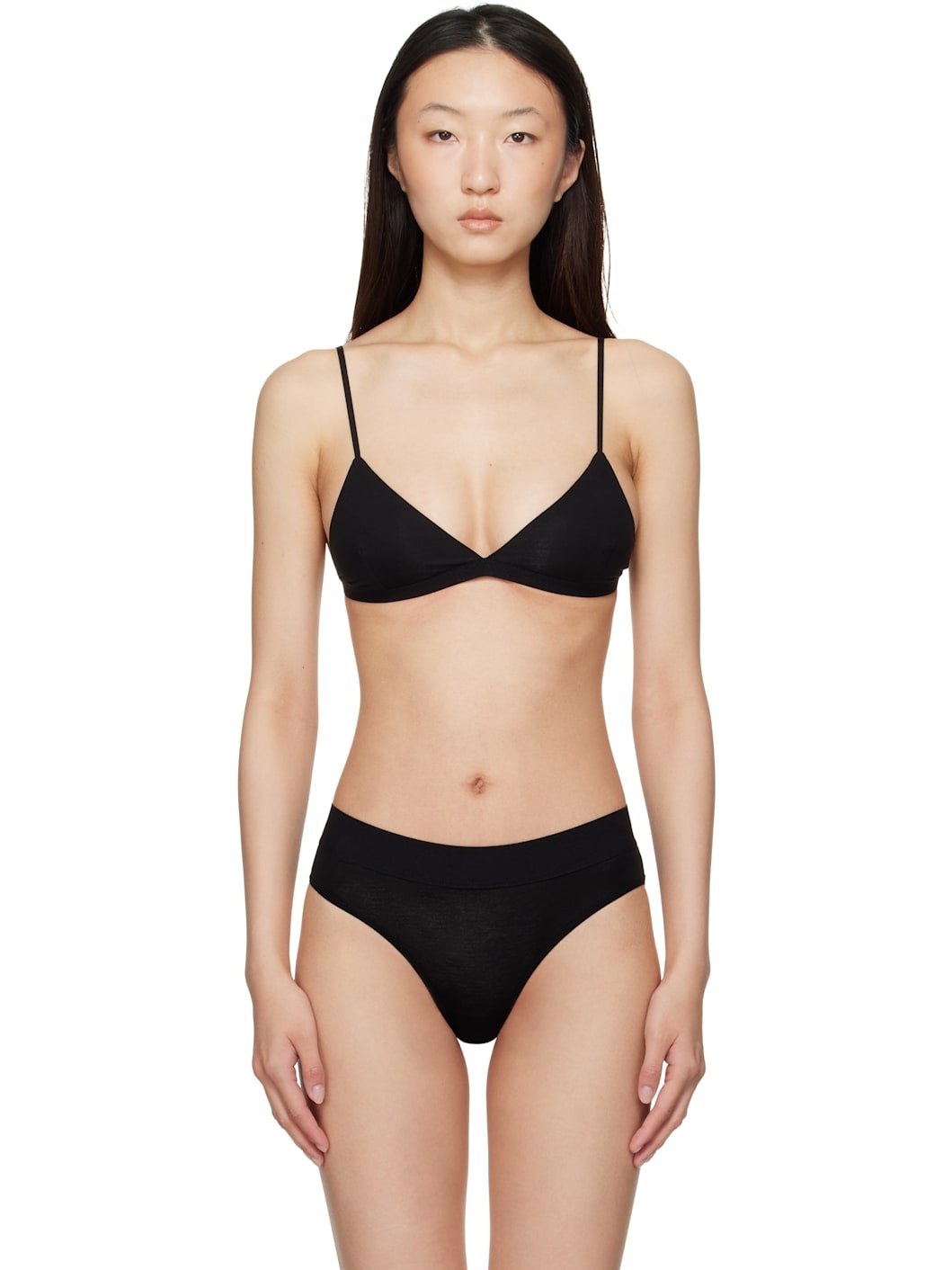 Two-Pack Black & Beige Mississippi Bras - 1