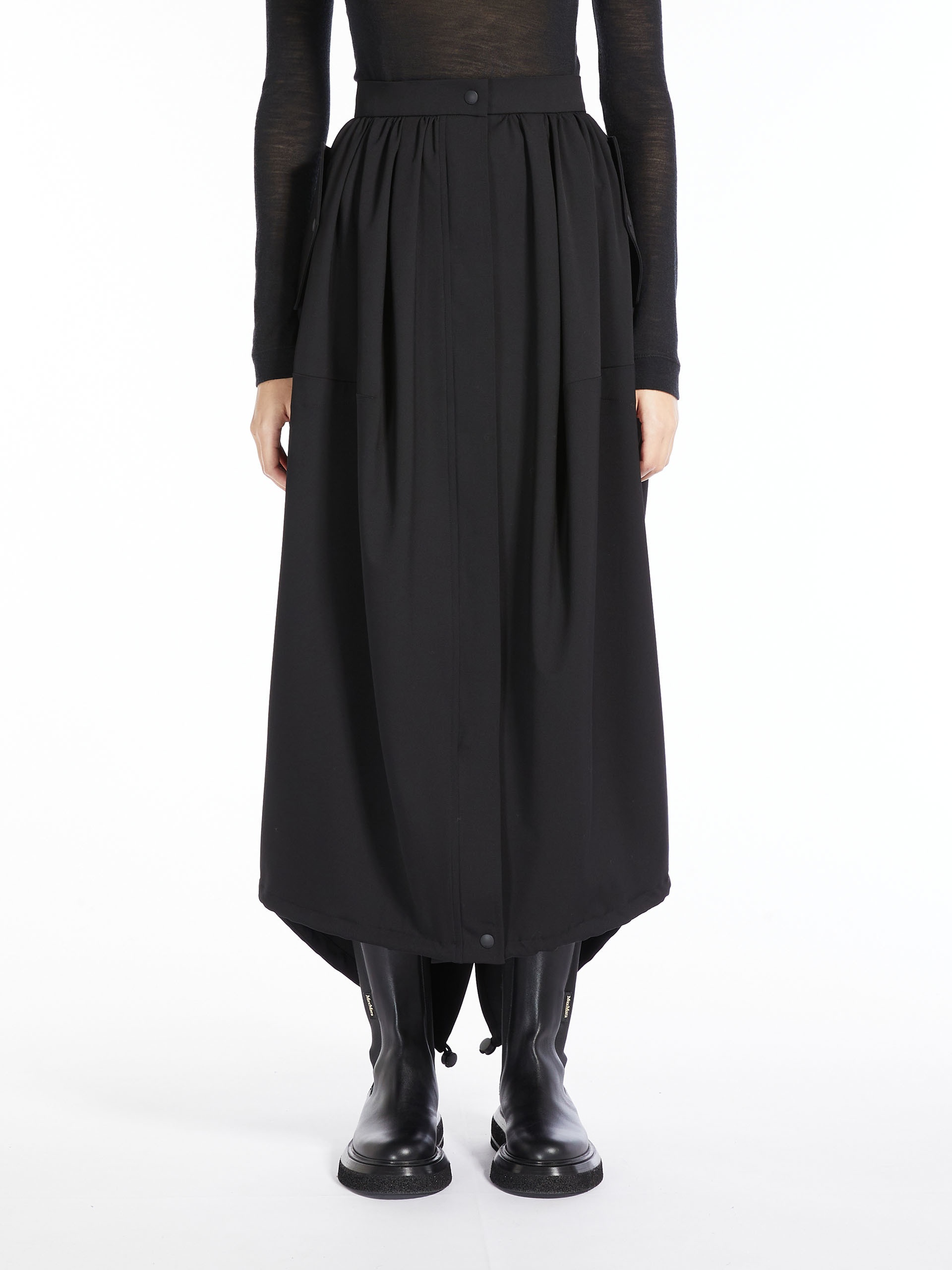 LUCA Long, gabardine wool skirt - 3