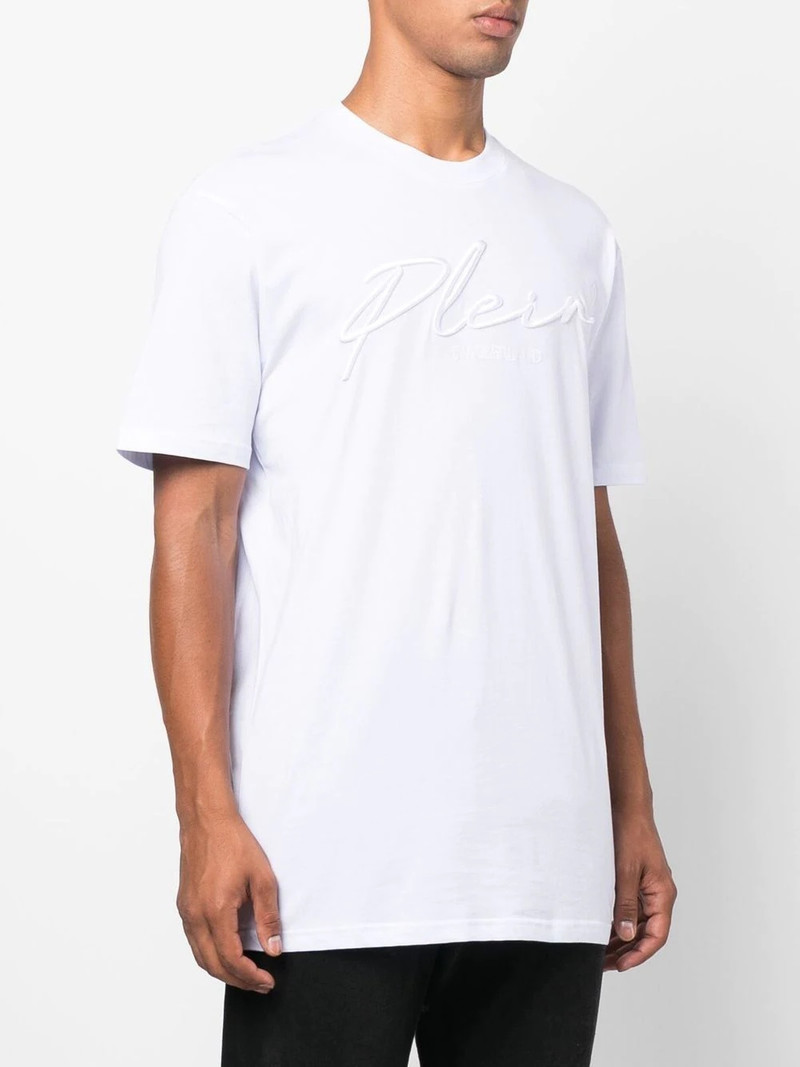 embroidered-logo crew-neck T-shirt 3