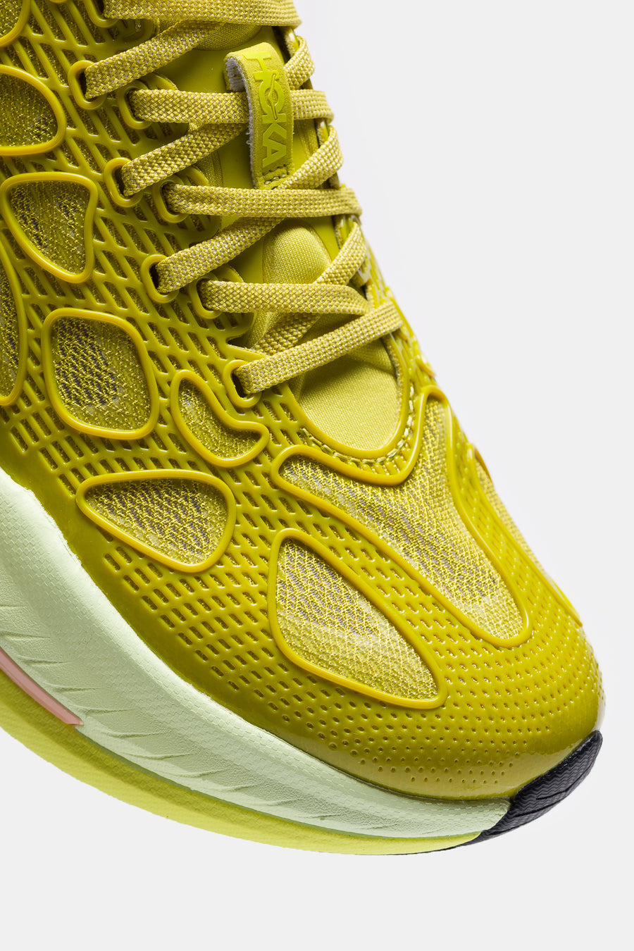 Mach X Caged Sneaker in Pea Green/Hoka Citrus - 6