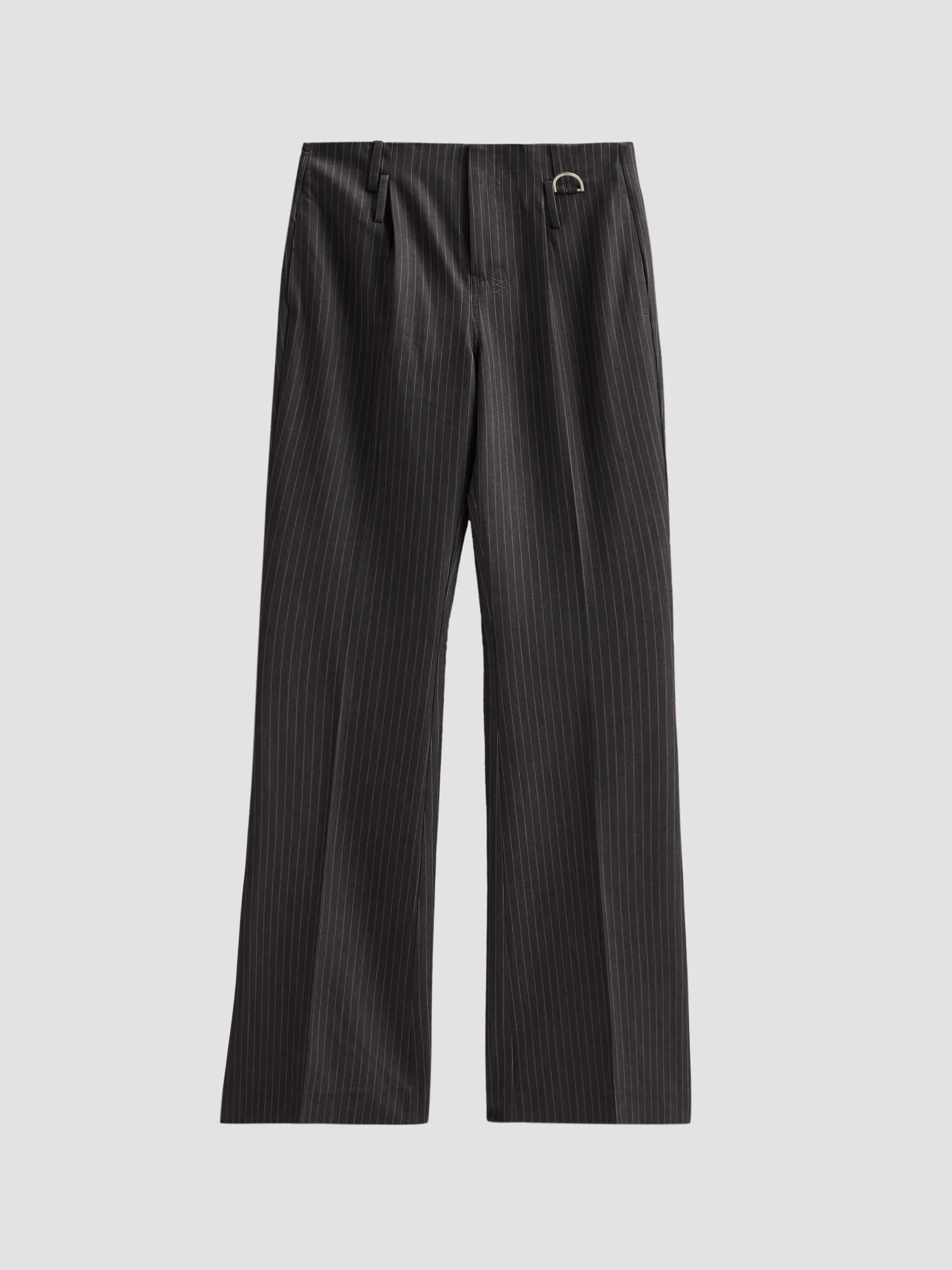 Women's Soho Pinstriped Boot-Cut Pants - Grey - 1