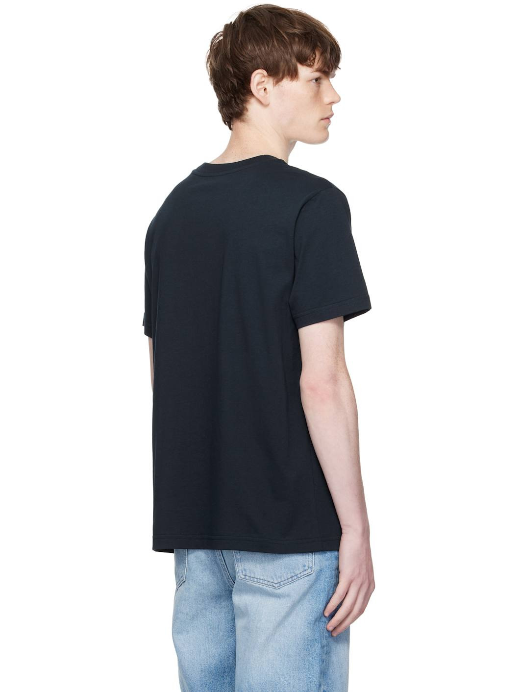 Navy Standard 'APC' Brodé T-shirt - 3