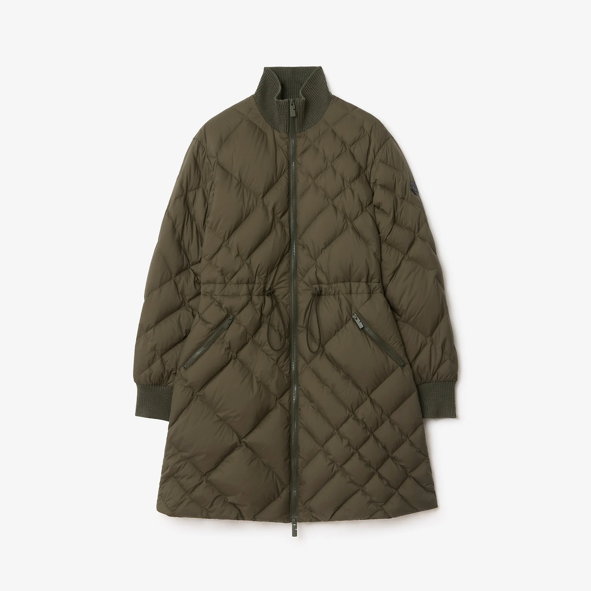 Check-stitch Nylon Danesbury Puffer Coat - 1
