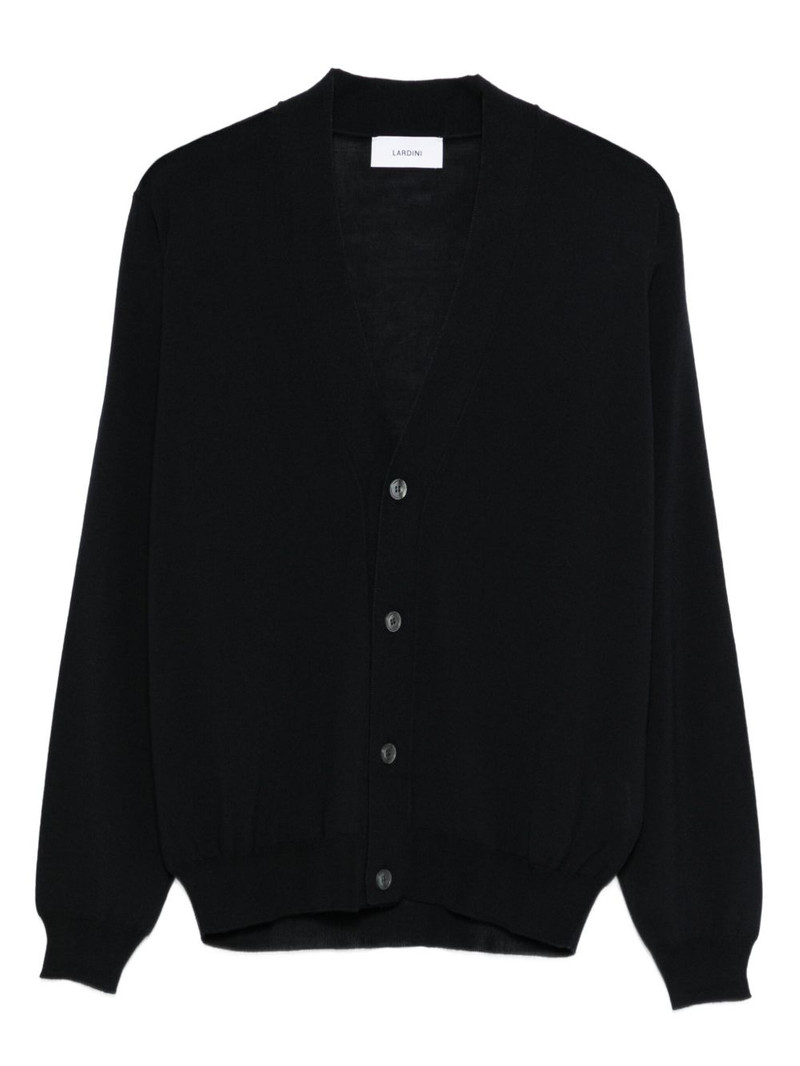 V-neck wool cardigan 1