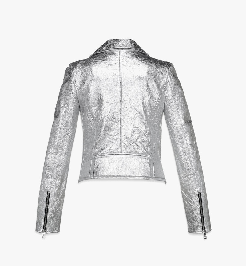 Rider Jacket in Metallic Lamb Leather 3